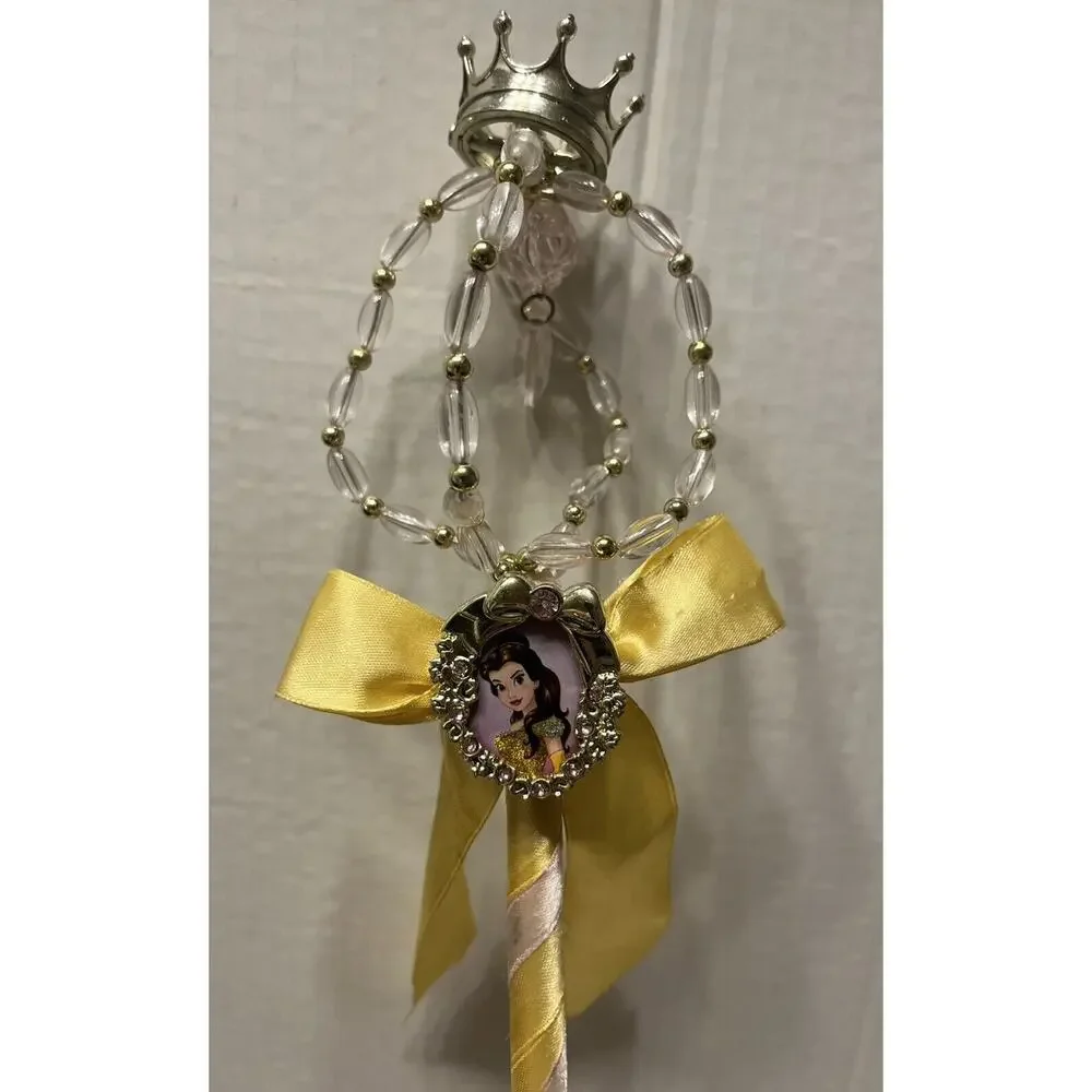 NWT Disney Princess Belle Dress Up Girls Size 9/10 with wand BEAUTY & THE‎ BEAST - Picture 10 of 10